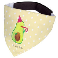 Produktbild von Mr. & Mrs. Panda Hundehalstuch Avocado Feier in Grün und Gelb Größe S