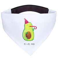 Produktbild von Mr. & Mrs. Panda Hundehalstuch Avocado Feier Weiß Polyester Größe S