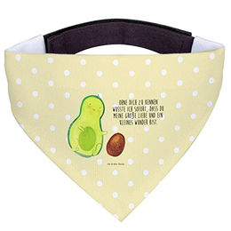 Mr. & Mrs. Panda Hundehalstuch Avocado Kern Design Gelb aus Polyester Größe S – Bild 1 von 6