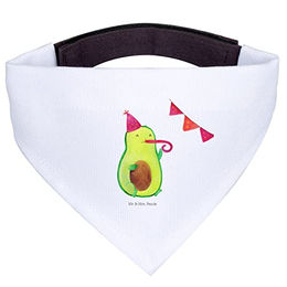 Mr. & Mrs. Panda Hundehalstuch Avocado Party Zeit Weiß Größe S – Bild 1 von 7