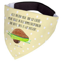 Produktbild von Mr. & Mrs. Panda Hundehalstuch Avocado Yoga Gelb Größe L aus Polyester