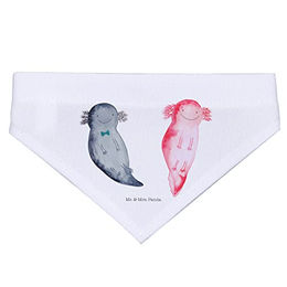 Mr. & Mrs. Panda Hundehalstuch Axolotl Freundin aus Polyester Weiß Größe L – Bild 1 von 2