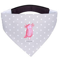 Produktbild von Mr. & Mrs. Panda Hundehalstuch Axolotl Motiv Grau Größe S aus Polyester