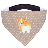 Produktbild von Mr. & Mrs. Panda Hundehalstuch Bandana Corgi Po aus Polyester Größe L Braun Beige