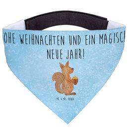 Mr. & Mrs. Panda Hundehalstuch Bandana Eichhörnchen Weihnachten Blau Größe L – Bild 1 von 7