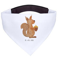 Produktbild von Mr. & Mrs. Panda Hundehalstuch Bandana Eichhörnchen Weihnachten Weiß Polyester Größe L