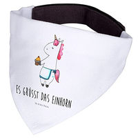 Produktbild von Mr. & Mrs. Panda Hundehalstuch Bandana Einhorn Muffin Weiß Polyester Größe L