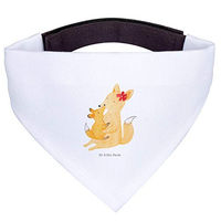 Produktbild von Mr. & Mrs. Panda Hundehalstuch Bandana Fuchs Mama Weiß für kleine Rassen
