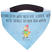 Produktbild von Mr. & Mrs. Panda Hundehalstuch Bandana Fuchs Schlittschuhe Winter Blau Größe L