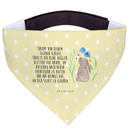 Mr. & Mrs. Panda Hundehalstuch Bandana Hase Blume Gelb aus Polyester Größe L – Bild 1 von 4