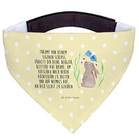 Produktbild von Mr. & Mrs. Panda Hundehalstuch Bandana Hase Blume Gelb aus Polyester Größe L