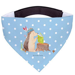 Mr. & Mrs. Panda Hundehalstuch Bandana Igel Federschmuck Blau aus Polyester – Bild 1 von 8