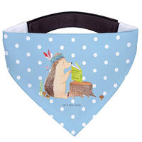 Produktbild von Mr. & Mrs. Panda Hundehalstuch Bandana Igel Federschmuck Blau aus Polyester