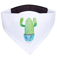 Produktbild von Mr. & Mrs. Panda Hundehalstuch Bandana Kaktus Happy Weiß Polyester Größe L