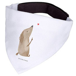 Mr. & Mrs. Panda Hundehalstuch Bandana Liebe Weiß aus Polyester – Bild 1 von 4