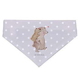 Mr. & Mrs. Panda Hundehalstuch Bandana Papa Bär Grau aus Polyester Größe L – Bild 1 von 3