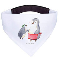 Produktbild von Mr. & Mrs. Panda Hundehalstuch Bandana Pinguin Motiv Weiß aus Polyester