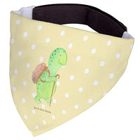 Produktbild von Mr. & Mrs. Panda Hundehalstuch Bandana Schildkröte Wanderer Gelb aus Polyester Größe L