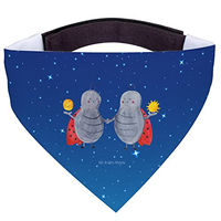 Produktbild von Mr. & Mrs. Panda Hundehalstuch Bandana Sternzeichen Zwilling Blau Polyester Größe L