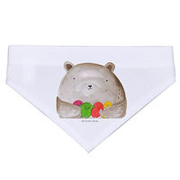 Produktbild von Mr. & Mrs. Panda Hundehalstuch Bär Gefühl Weiß Größe M