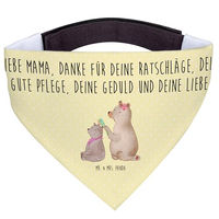 Produktbild von Mr. & Mrs. Panda Hundehalstuch Bär Gelb aus Polyester Größe L