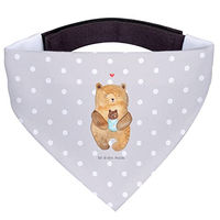 Produktbild von Mr. & Mrs. Panda Hundehalstuch Bär Grau Polyester Größe M