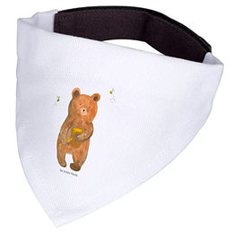 Mr. & Mrs. Panda Hundehalstuch Bär Honig Weiß Größe S – Bild 1 von 2