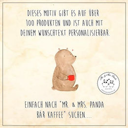 Mr. & Mrs. Panda Hundehalstuch Bär Kaffee Grau – Bild 1 von 2