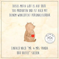 Produktbild von Mr. & Mrs. Panda Hundehalstuch Bär Kaffee Grau