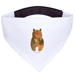 Mr. & Mrs. Panda Hundehalstuch Bär Konfirmation Weiß Größe S – Bild 1 von 3