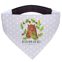 Mr. & Mrs. Panda Hundehalstuch Bär König Grau Größe M – Bild 1 von 3