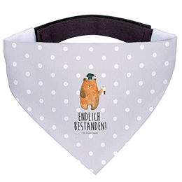 Mr. & Mrs. Panda Hundehalstuch Bär Prüfung Grau Polyester Größe S – Bild 1 von 3