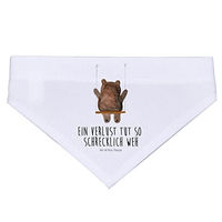 Produktbild von Mr. & Mrs. Panda Hundehalstuch Bär Schaukel Weiß aus Polyester