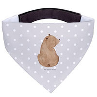 Produktbild von Mr. & Mrs. Panda Hundehalstuch Bär Schulterblick Grau