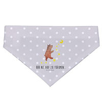 Produktbild von Mr. & Mrs. Panda Hundehalstuch Bär Träume Grau aus Polyester