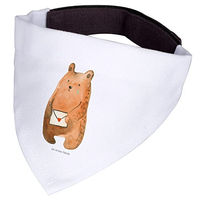 Produktbild von Mr. & Mrs. Panda Hundehalstuch Bär Vermissen Weiß Polyester Größe M