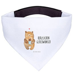 Mr. & Mrs. Panda Hundehalstuch Bär Weiß Polyester Größe S – Bild 1 von 2