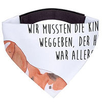 Produktbild von Mr. & Mrs. Panda Hundehalstuch Basset Hound Bandana Weiß aus Polyester Größe L