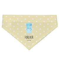 Produktbild von Mr. & Mrs. Panda Hundehalstuch Beste Freunde Salz Gelb Größe S aus Polyester