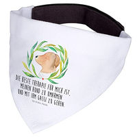 Produktbild von Mr. & Mrs. Panda Hundehalstuch Blumen Weiß Stoff