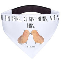 Produktbild von Mr. & Mrs. Panda Hundehalstuch Capybara Liebe Weiß Polyester Größe L für große Rassen