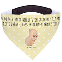 Produktbild von Mr. & Mrs. Panda Hundehalstuch Capybara Wein Gelb Größe L aus Polyester