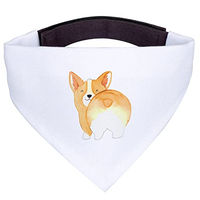 Produktbild von Mr. & Mrs. Panda Hundehalstuch Corgi Po Bandana aus Polyester Weiß Größe L für große Rassen