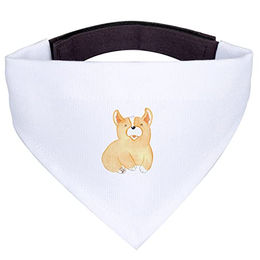 Mr. & Mrs. Panda Hundehalstuch Corgi Weiß Kunstfaser Größe S – Bild 1 von 3