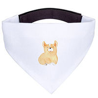 Produktbild von Mr. & Mrs. Panda Hundehalstuch Corgi Weiß Kunstfaser Größe S