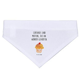 Produktbild von Mr. & Mrs. Panda Hundehalstuch Cupcake Weiß Größe S