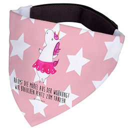 Mr. & Mrs. Panda Hundehalstuch Einhorn Ballerina aus Polyester in Rosa und Rot – Bild 1 von 4