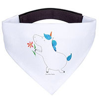 Produktbild von Mr. & Mrs. Panda Hundehalstuch Einhorn Blume Weiß aus Polyester