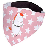 Produktbild von Mr. & Mrs. Panda Hundehalstuch Einhorn Dankeschön Rosa Rot Größe M