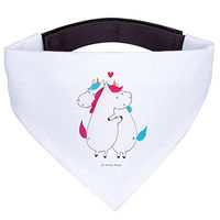 Produktbild von Mr. & Mrs. Panda Hundehalstuch Einhorn Design aus Polyester Weiß Größe L